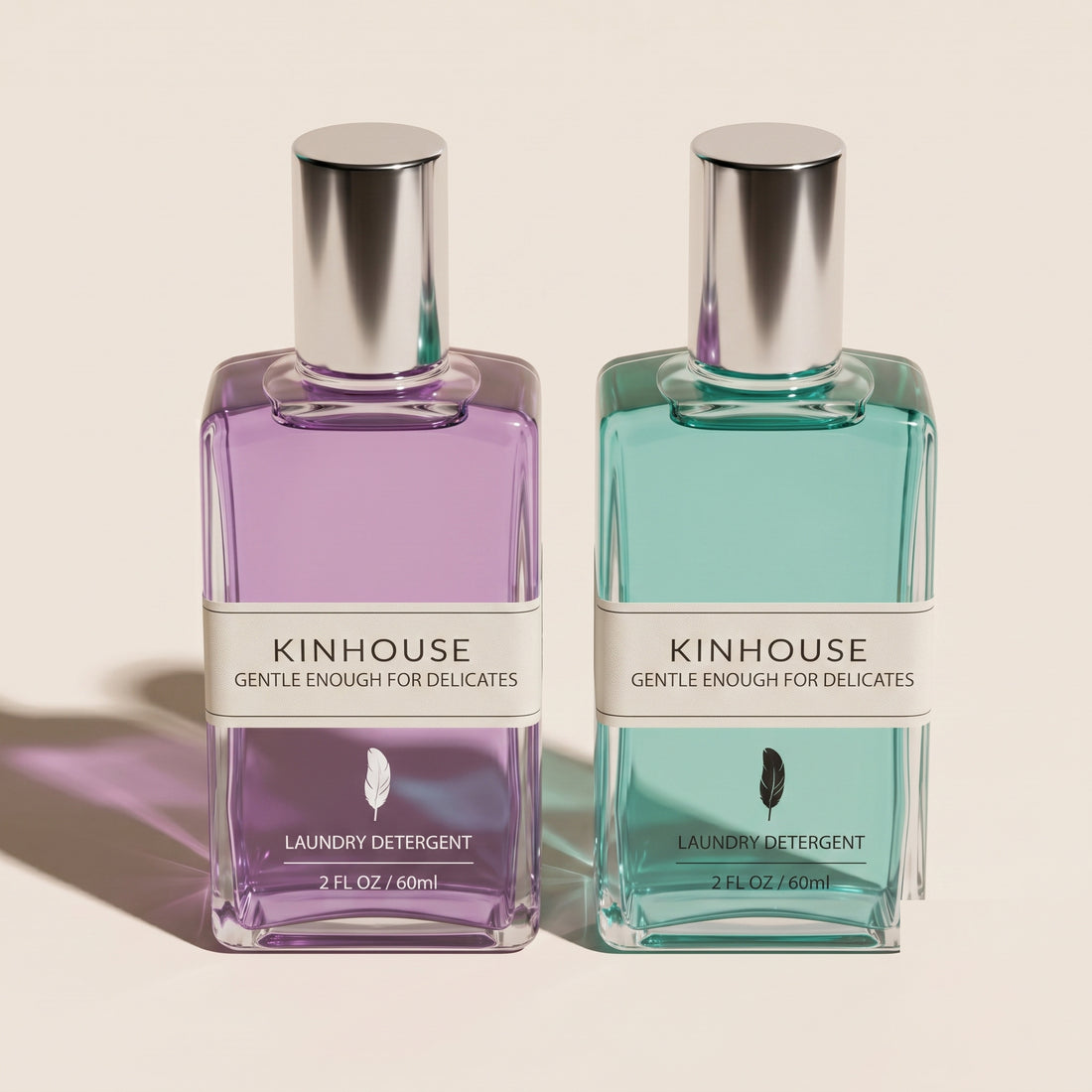 KINHOUSE Whipped Berry Duo, two 60ml laundry detergent bottles