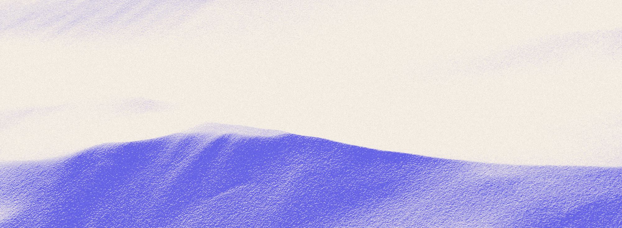 Duotone sand dune ridge in KINHOUSE periwinkle and cream